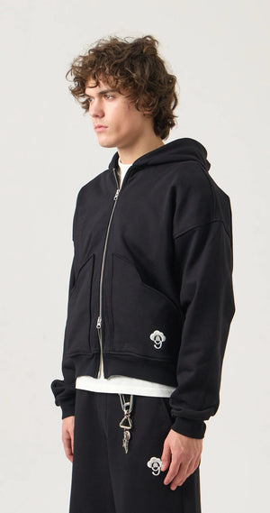Cloud 9 Signature Zip-Up Hoodie - Black