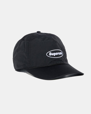 Supervsn Oval Stamp Logo Camp Hat - Black