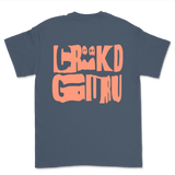 Crkd Guru CRKD Warped T-shirt - Steel Blue