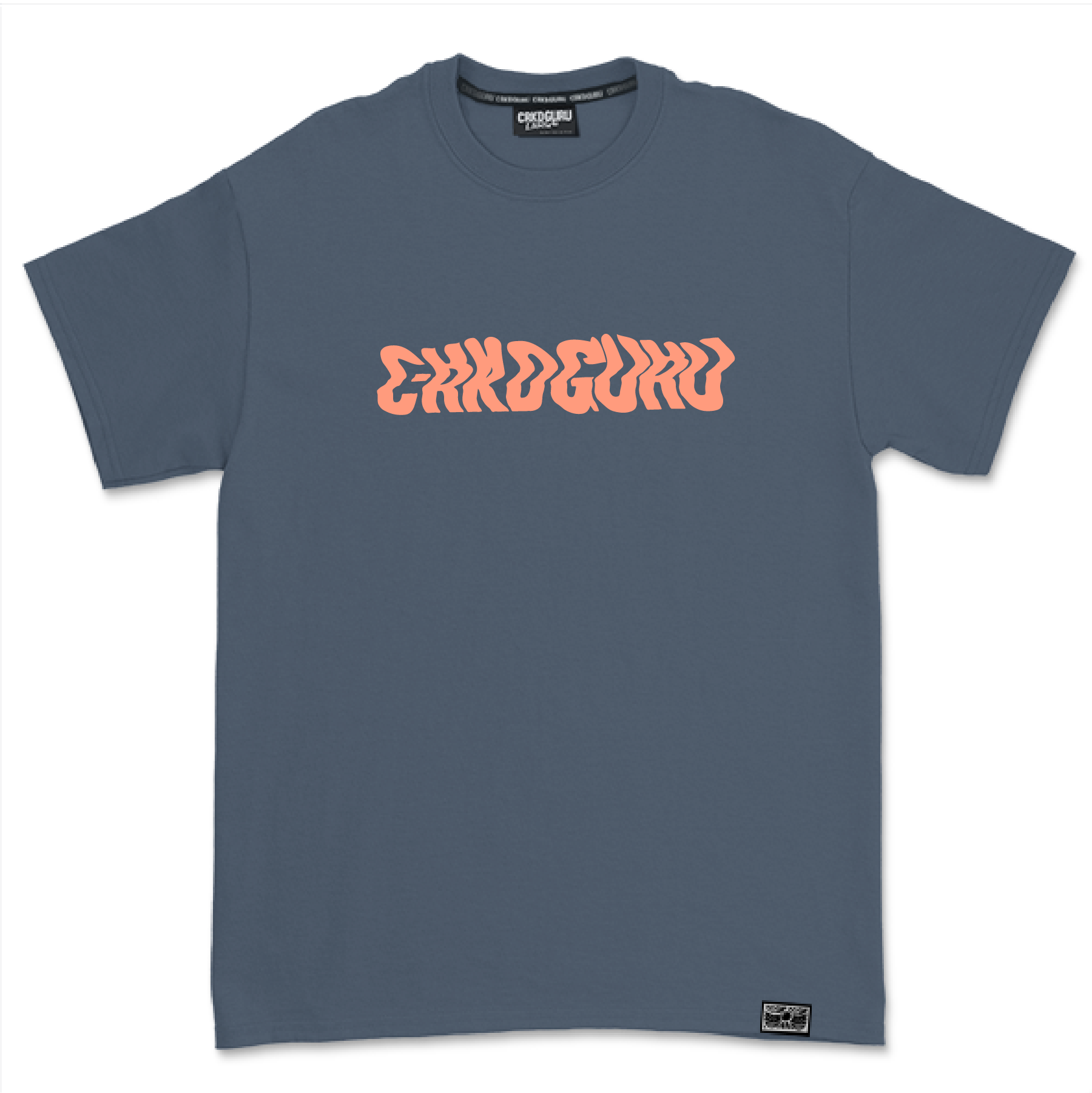 Crkd Guru CRKD Warped T-shirt - Steel Blue