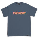 Crkd Guru CRKD Warped T-shirt - Steel Blue