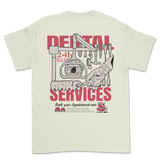 Crkd Guru Dental Services T-shirt - Bone