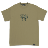 Crkd Guru Awlad Alhara T-Shirt - Dusty Green