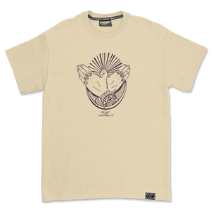 Crkd Guru Peace n Prosperity T-Shirt - Dusty White