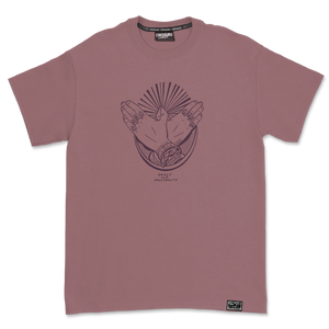 Crkd Guru Peace n Prosperity T-Shirt - Dusty Mauve