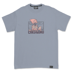 Crkd Guru Victory Ball T-Shirt - Dusty Blue