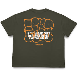 Crkd Guru For The Taggers Tee - Dark Olive