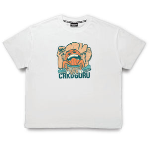 Crkd Guru Baskittude Tee - White