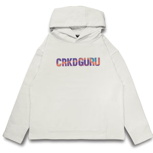 Crkd Guru Crkd Marble Hoodie - White