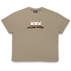 Crkd Guru Three Wise Tee - Sand