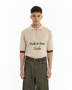 Walk in Paris／Le T-shirt mandarine brode Le t-shirt mandarine brodé – Walk in Paris