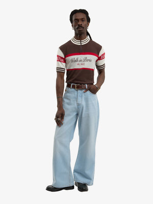 Walk in Paris Knit Cycling Jersey – Marron