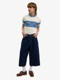 Walk in Paris Denim Balloon Short – Dark Blue