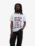 Walk in Paris Stamp Collection Cotton T-Shirt – White