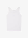 Walk in Paris White Waffle Tank Top – White