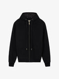 Walk In Paris Canvas Zip Hoodie - Black