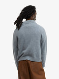 Walk In Paris Three Button Polo - Heather Grey