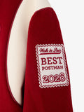 Walk In Paris Postman Varsity Jacket - Red