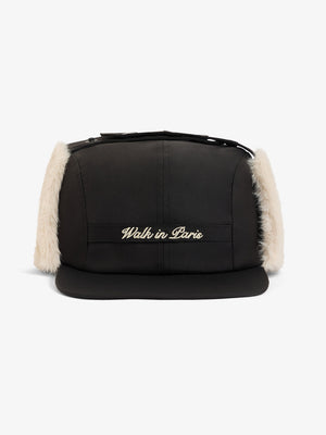 Walk In Paris Trapper Cap - Black