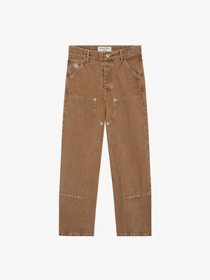 Walk in Paris Double Knee Carpenter Pants – Brown