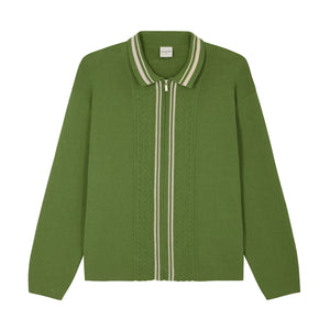 Walk in Paris The Emerald Green Knitted Cardigan - Green