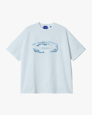 We Are Not Friends Seaworld Boxy T-Shirt - Light Blue