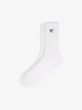Walk in Paris The White Signature Crest Socks – White