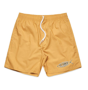 XLarge Chrome Script Beach Shorts - Mustard