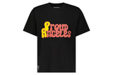 Proud Angeles Yellow and Red Bubble Tee - Black