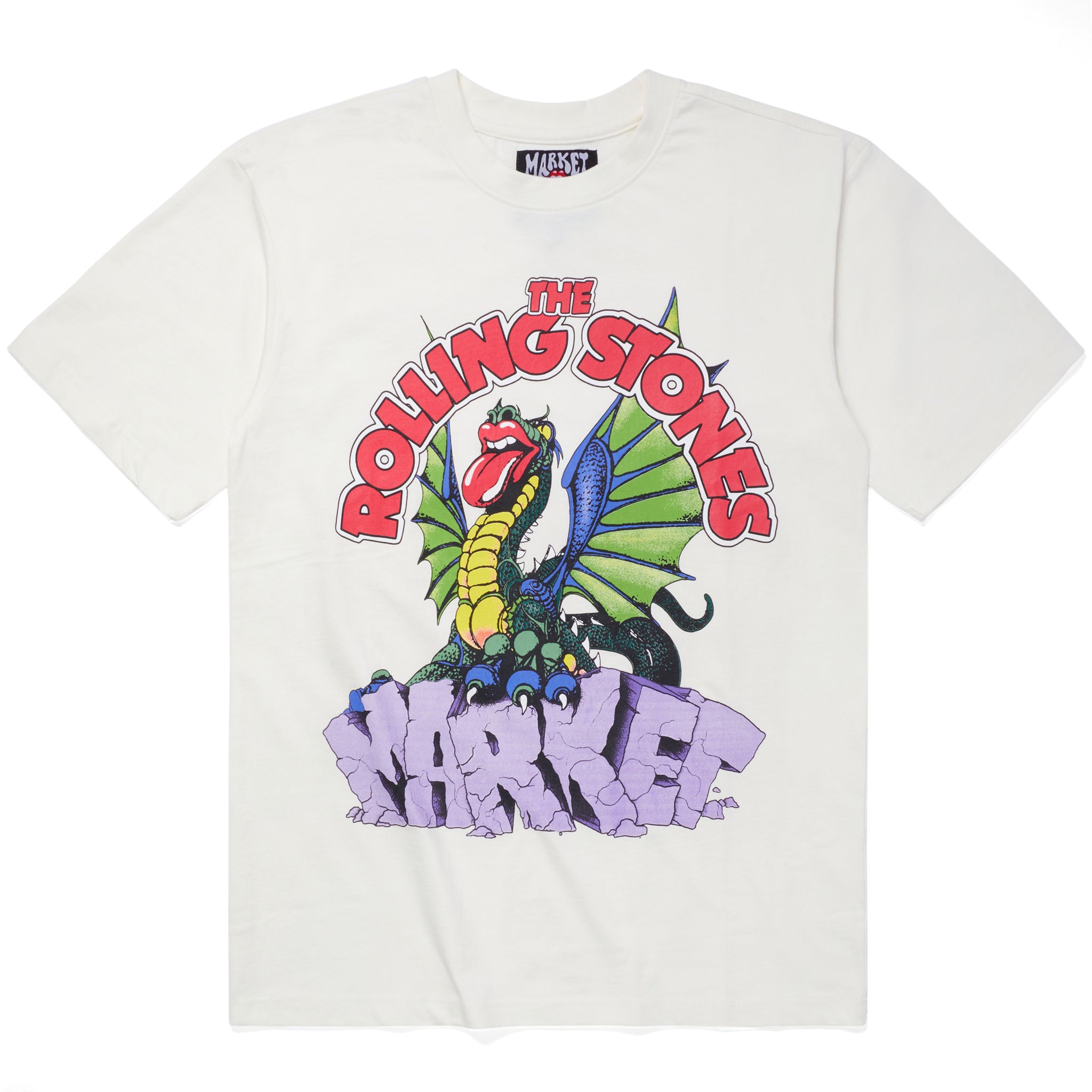 Market X Rolling Stones Dragon T-Shirt - Cream