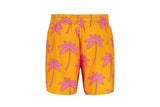 Proud Angeles Palm Tree Pattern Shorts - Orange