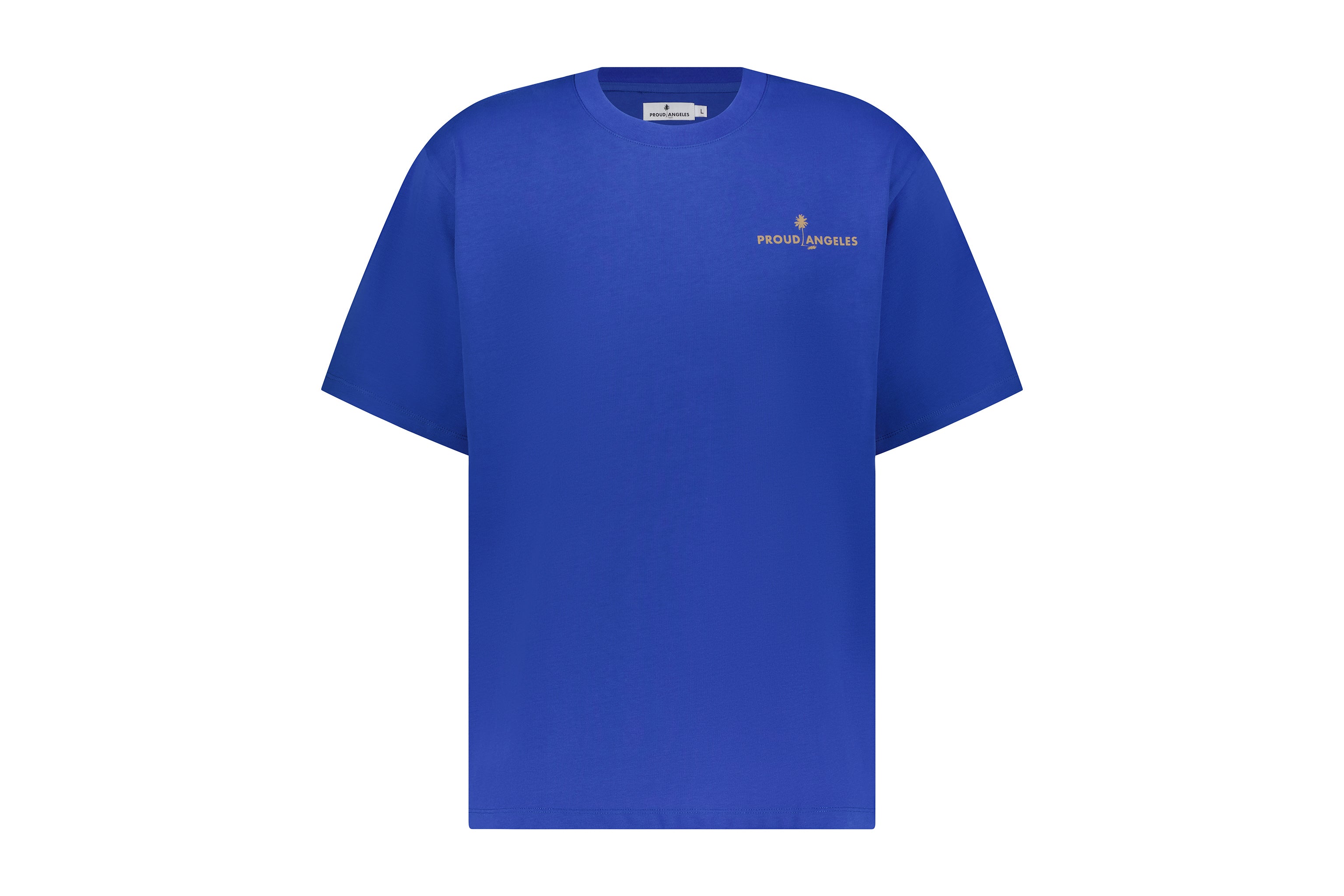 Proud Angeles Small Logo Tee - Electric Blue