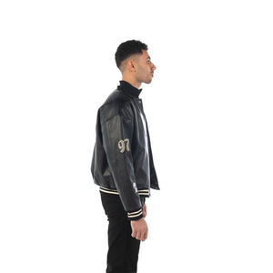 No Bad Vibez Varsity Jacket - Black