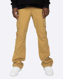 EPTM Twill Cargo Flare Pants - Khaki