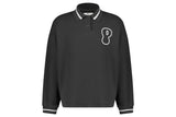 Proud Angeles Polo Button Up Sweater - Dk Grey
