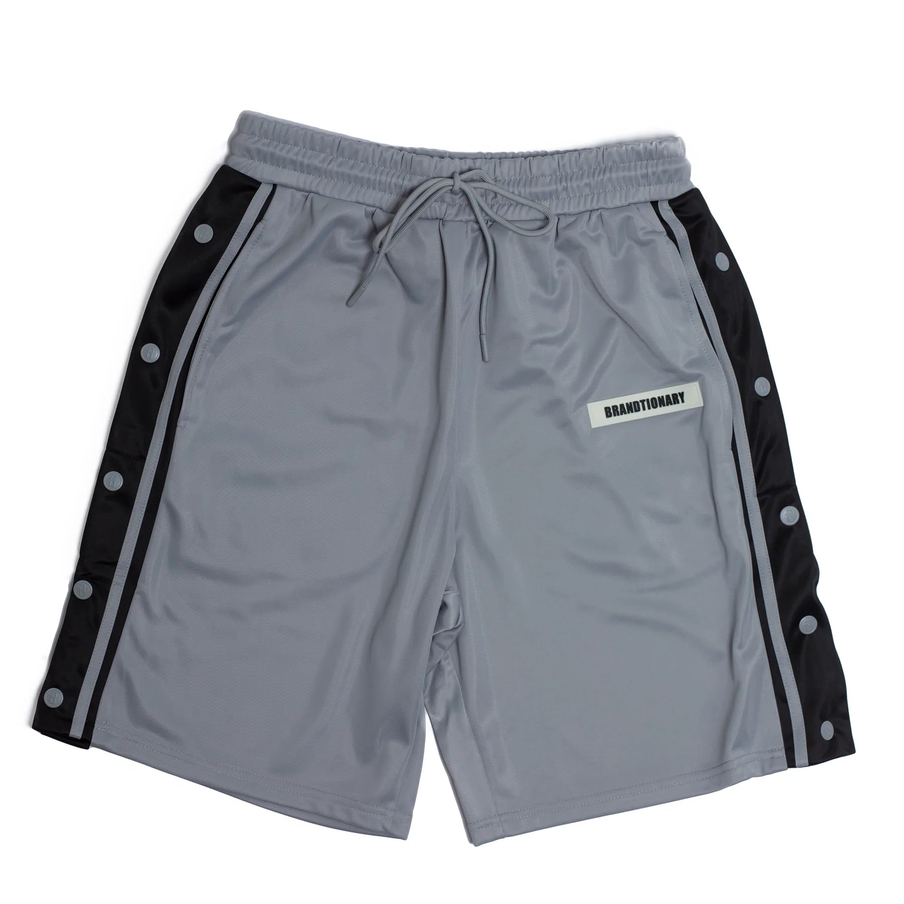 Brandtionary Summer Buttoned Shorts - Grey
