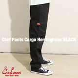 Cookman Chef Pants Cargo Herringbone - Black
