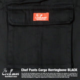 Cookman Chef Pants Cargo Herringbone - Black