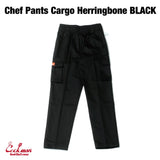Cookman Chef Pants Cargo Herringbone - Black
