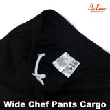 Cookman Wide Chef Pants Cargo - Black