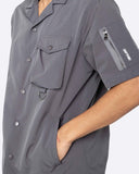 EPTM  Snap Button Shirt - Charcoal