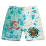 Market Smiley Design Institute Tie-Dye Shorts - Two tone tie-dye