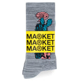 Market Growth Market Cactus Sock - Blue