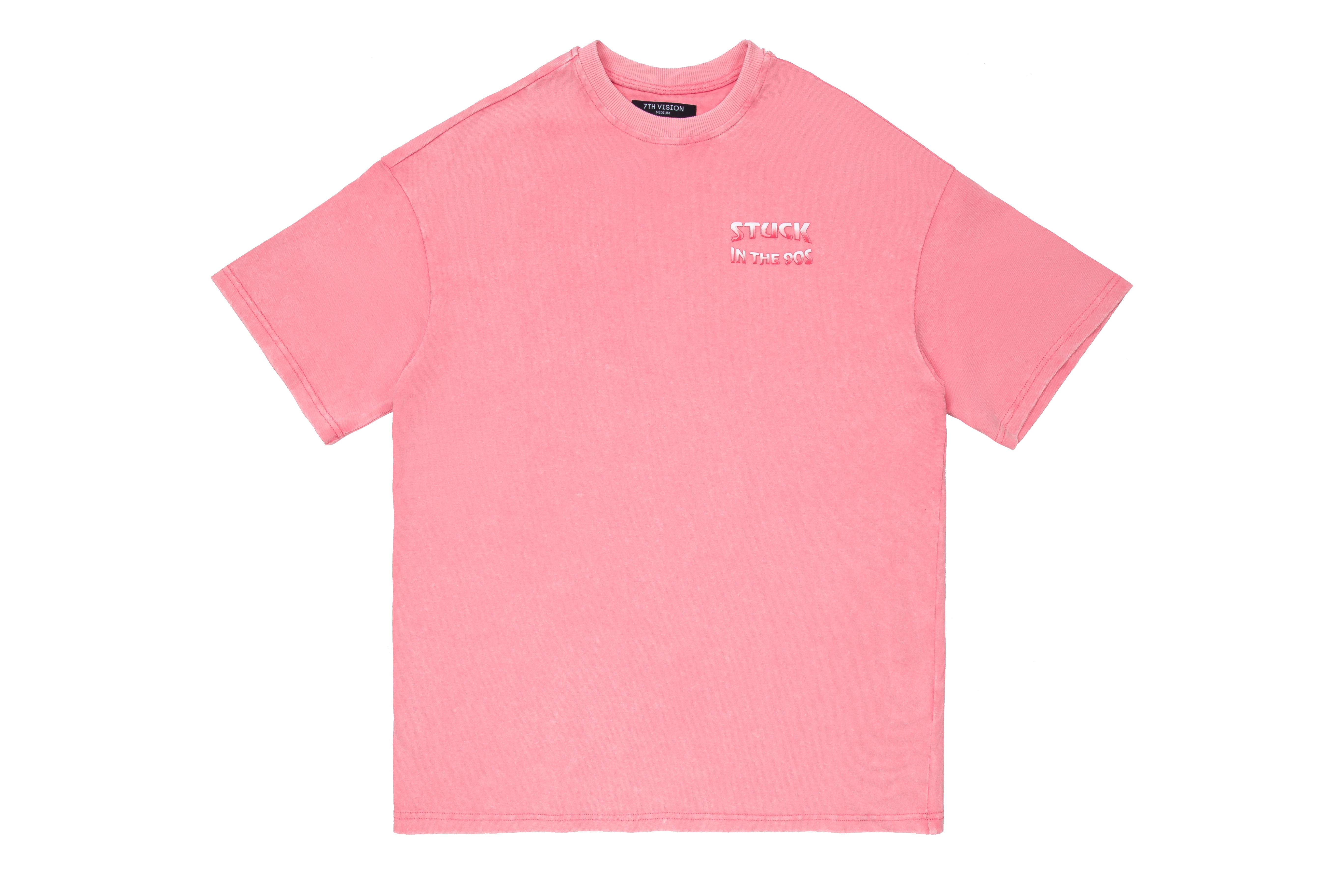 7th Vision Stuck in the 90S Pink Tee