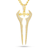 King Ice X Halo Energy Sword Necklace - 14K Gold