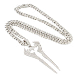 King Ice X Halo Energy Sword Necklace - White Gold