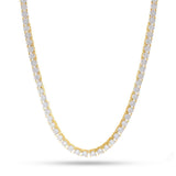 King Ice Tennis Chain 4mm - 14K Gold