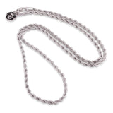 King Ice 4mm Rope Chain - White Gold