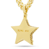 King Ice Ruby Star Necklace - 14K Gold