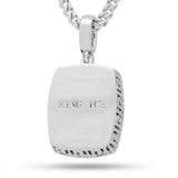King Ice Emerald Crown Julz Necklace - White Gold